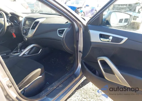 2014 Hyundai Veloster Base W/Black from USA, damaged, VIN KMHTC6AD8EU186522